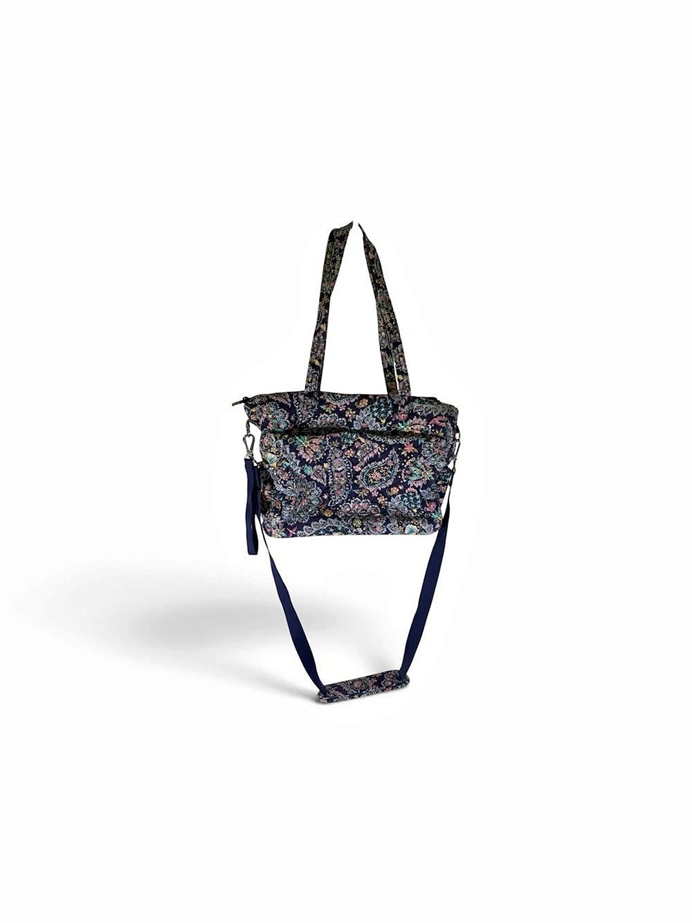 Vera Bradley Floral Printed Tote Bag Blue & Multicolor